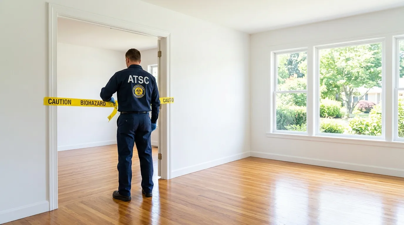 Certified biohazard cleanup crew performing Trauma Scene Cleanup in Temple Hills